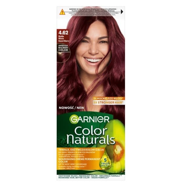 Color Naturals farba do włosów odcień 4.62 Słodka Wiśnia