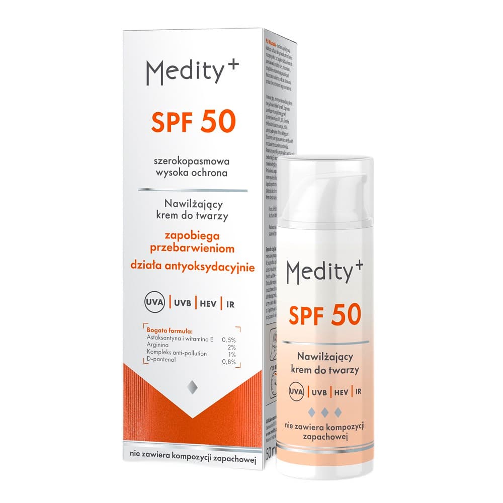 AVA Medity+ Wielozadaniowy krem nawilżający do twarzy SPF50