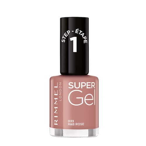 RIMMEL - SUPER GEL - Żelowy lakier do paznokci - - 033 - R&B ROSE