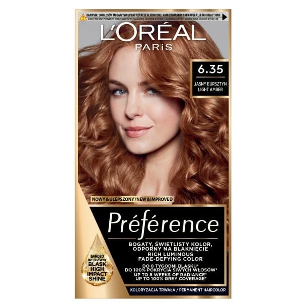 Loreal Preference Farba do włosów - 6.35 Havana Jasny Bursztyn (2x +)