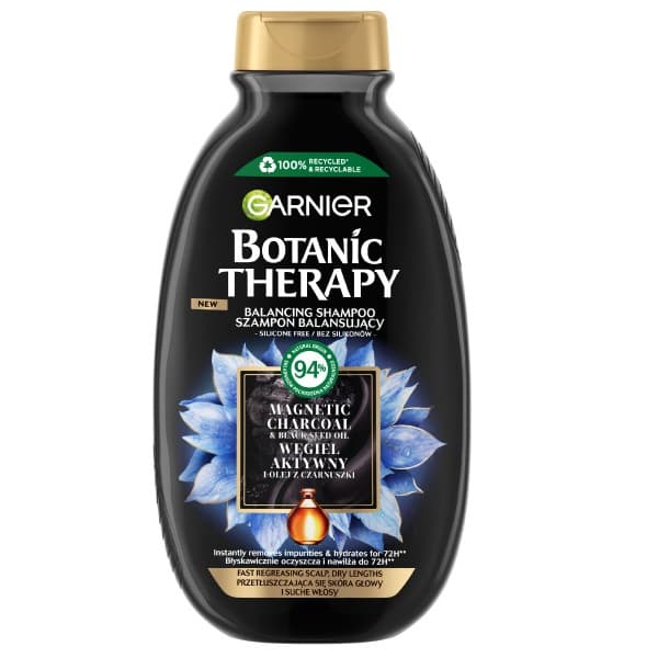 Botanic Therapy Oczyszczający Szampon Do Włosów z Węglem