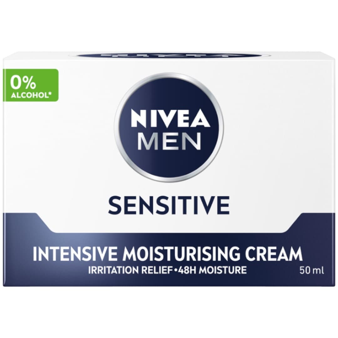 Men - Sensitive - Intensive Moisturising Cream - Łagodzący krem nawilżający do twarzy dla mężczyzn -