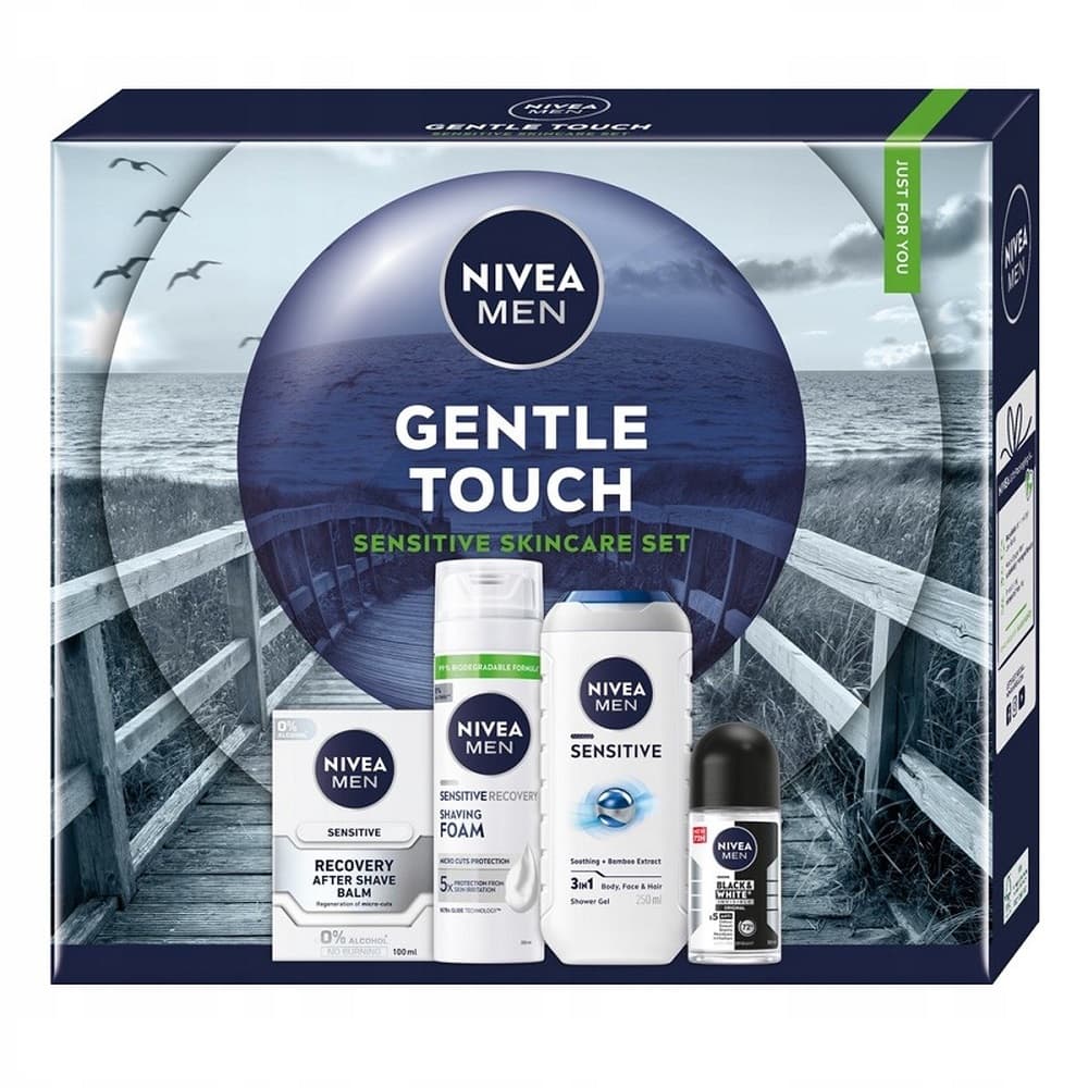 Men Gentle Touch Męski Zestaw Prezentowy Żel Pianka Balsam Kulka