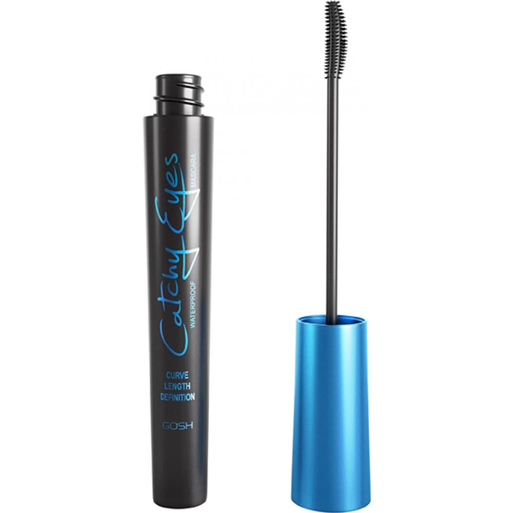 GOSH Catchy Eyes Curve Black Waterproof Mascara, Wodoodoporny tusz do rzęs