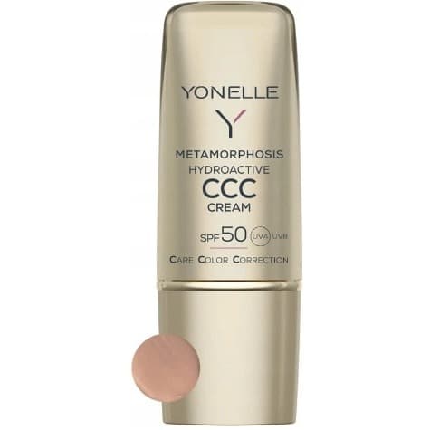 Metamorphosis, hydroaktywny krem koloryzujący CCC, SPF 50, 3 Gold Tan