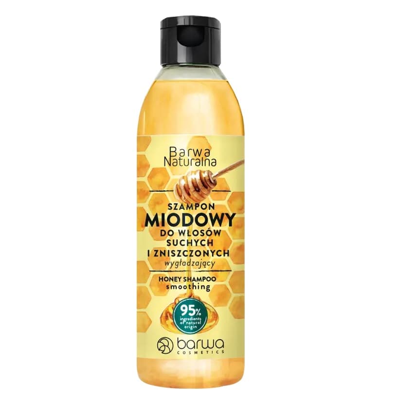 Barwa Naturalna - Honey Shampoo - Miodowy szampon do włosów suchych i zniszczonych -