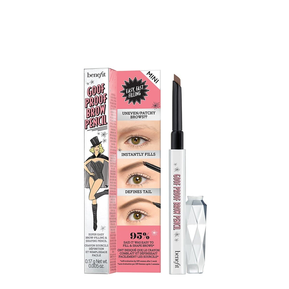 Goof Proof Brow Pencil Mini kredka do brwi 3 Warm Light Brown