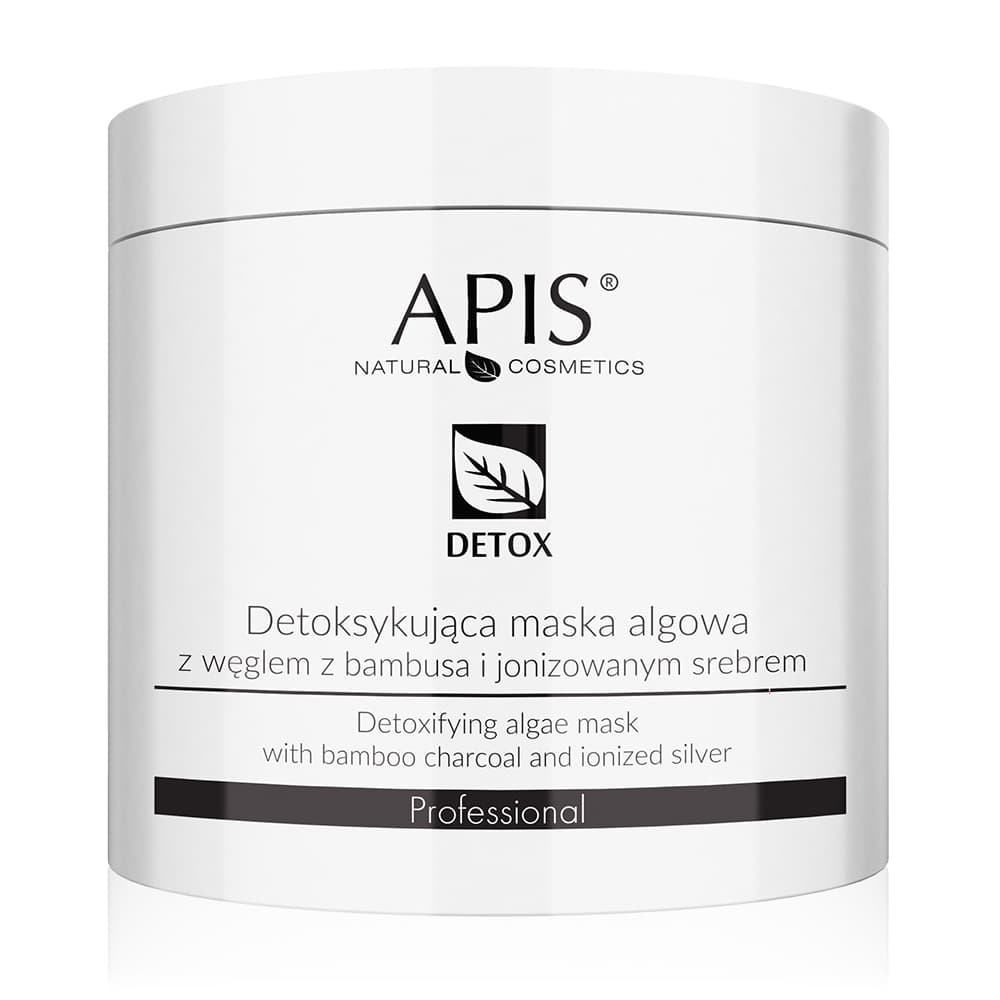 Detox, Maska algowa detoksykująca z węglem z bambusa i jonizowanym srebrem
