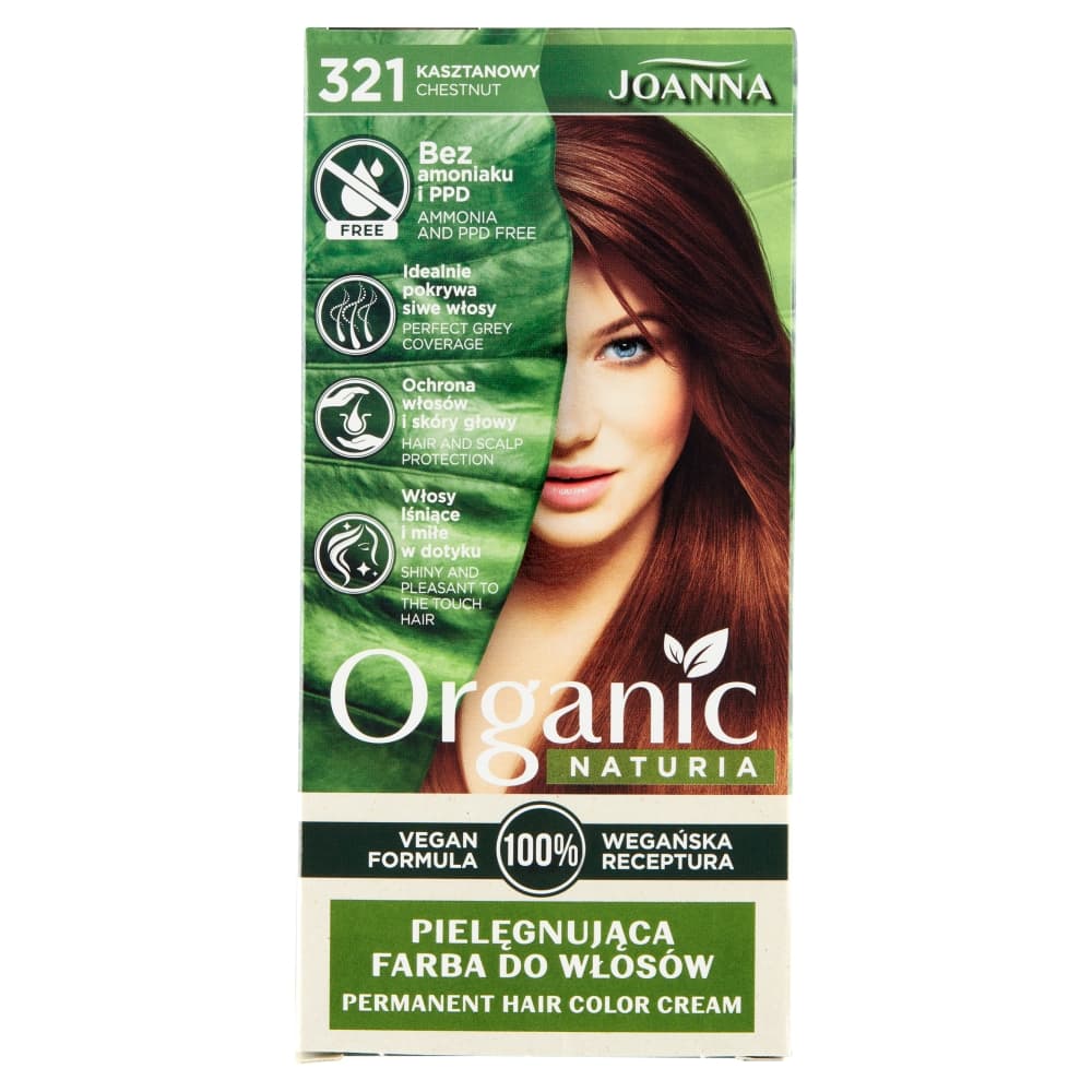 Naturia Organic Vegan Farba do włosów Kasztanowy 321