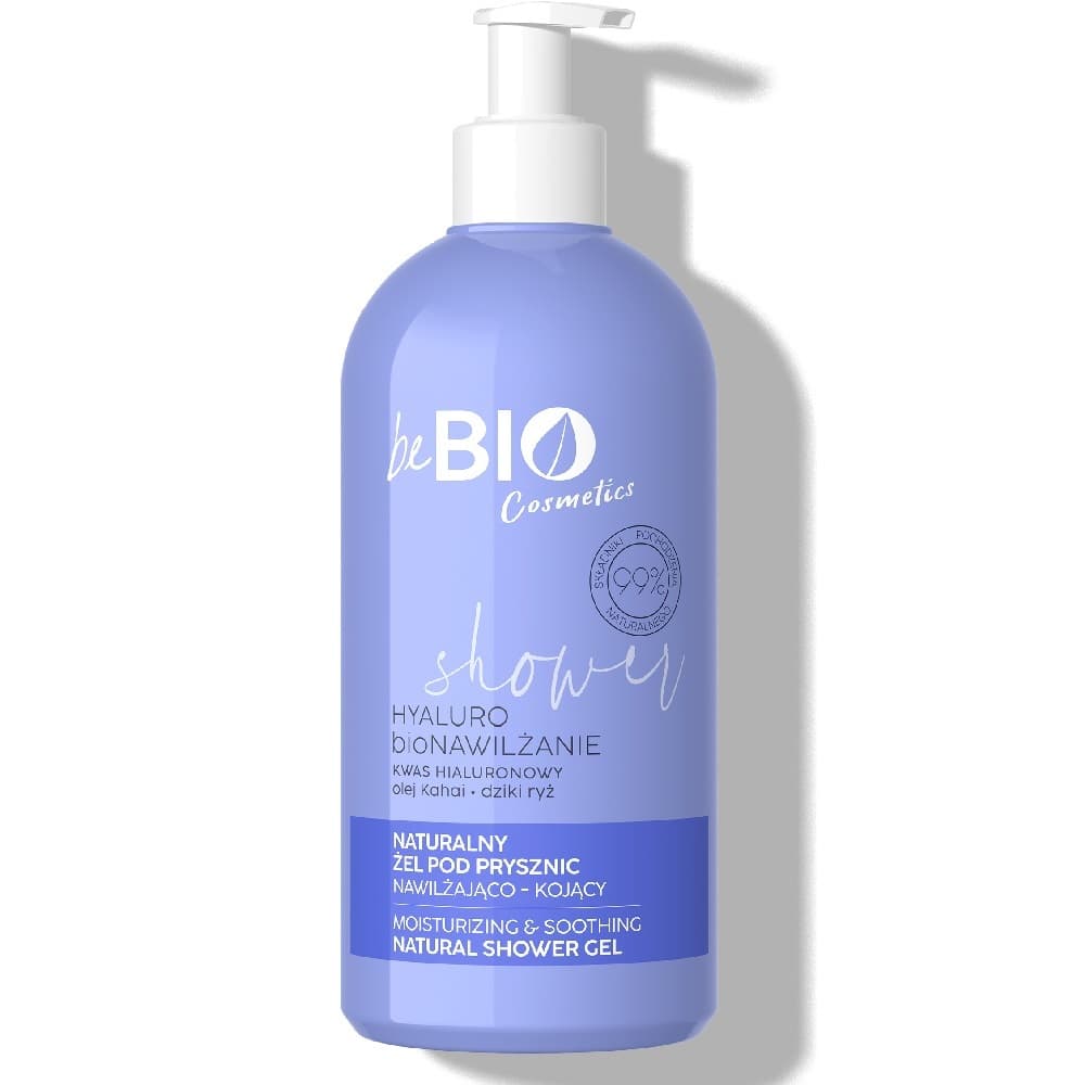 Moisturizing & Soothing Natural Shower Gel - Naturalny żel pod prysznic nawilżająco-kojący - Kwas hialuronowy + Olej Kahai + Dziki Ryż -