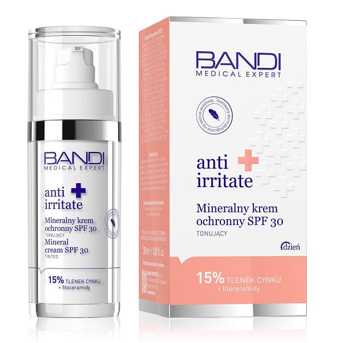 MEDICAL EXPERT - Anti Irritate + - Mineral Cream SPF30 - Tonujący, mineralny krem ochronny SPF30 -