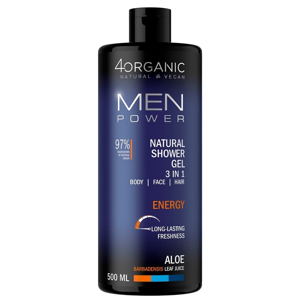 Men Power Energy, naturalny żel pod prysznic 3 w 1