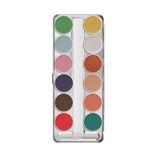 Aquacolor Interferenz, paleta 12 farb do twarzy i ciała