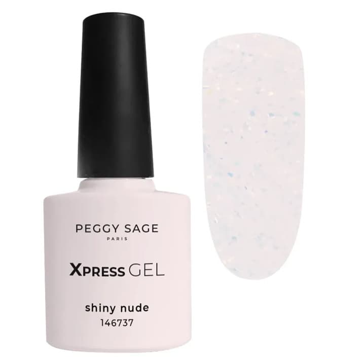 Xpress Gel, żel, top i baza 3w1 do paznokci, Shiny Nude