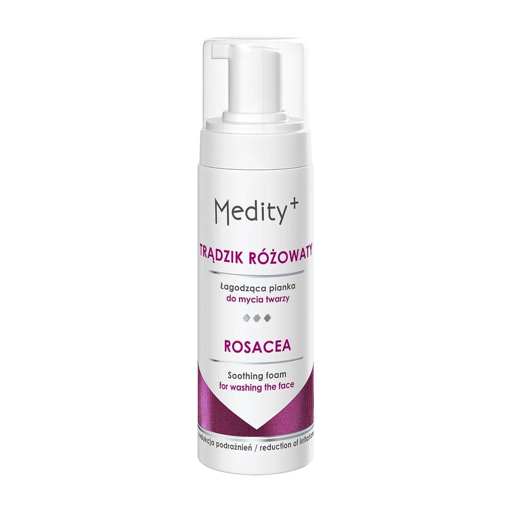 Trądzik Różowaty Łagodząca pianka do mycia twarzy Rosacea