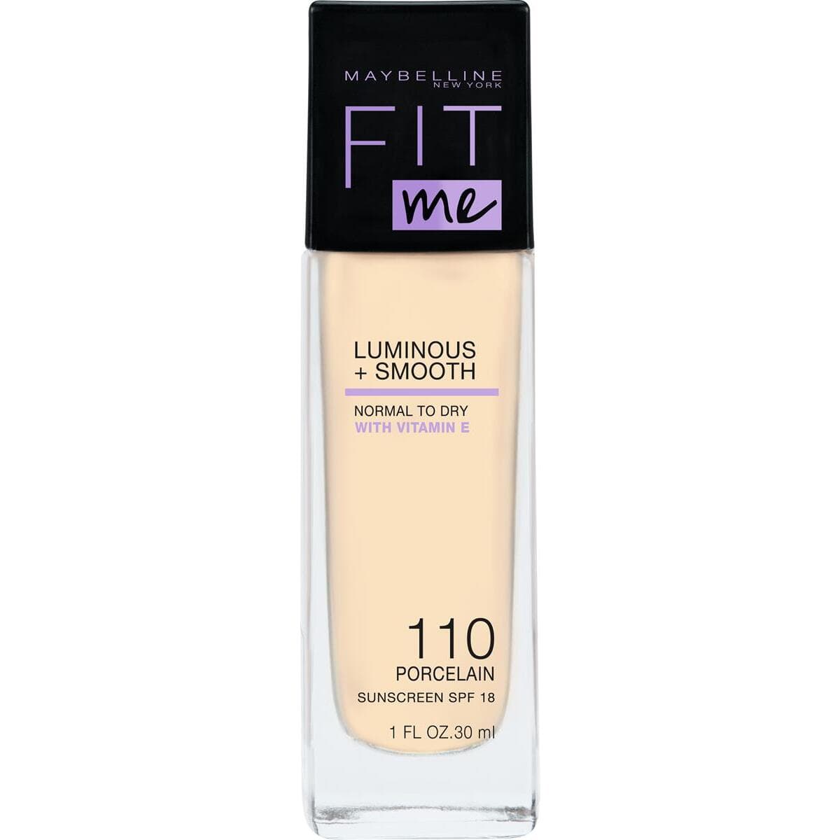 Maybelline Fit Me Luminous + Smooth Podkład rozświetlający SPF18 - 110 Porcelain