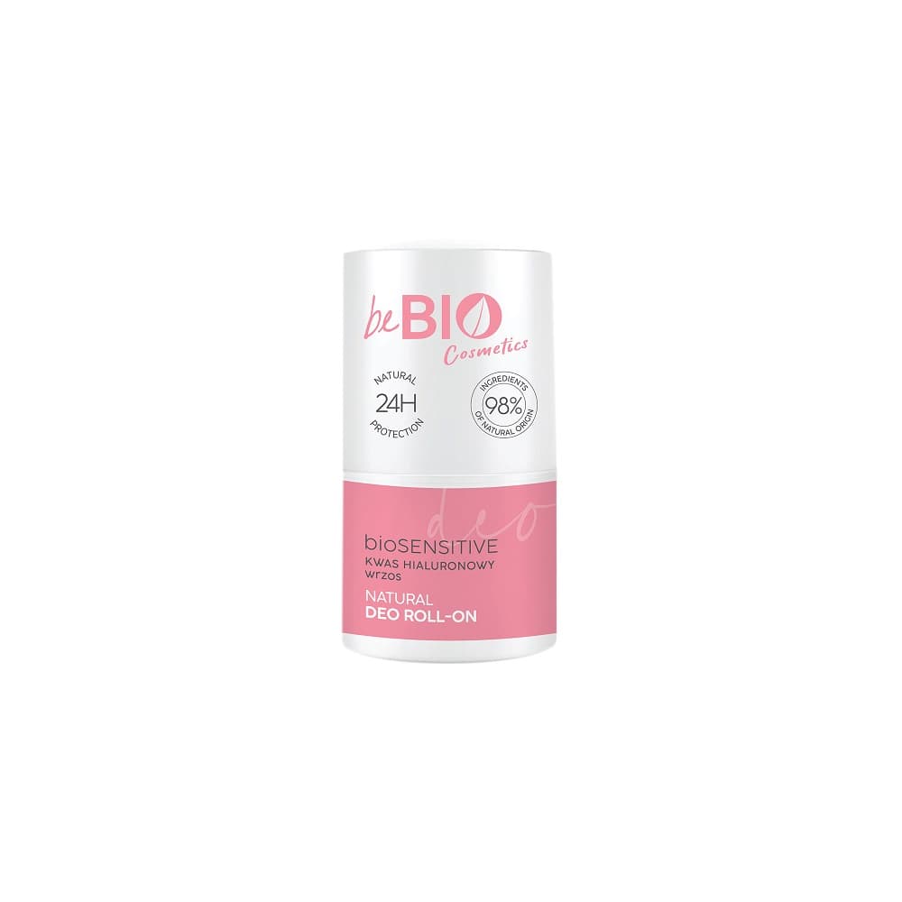 BioSensitive Natural Deo Roll-On - Naturalny dezodorant w kulce - Kwas hialuronowy + Wrzos -