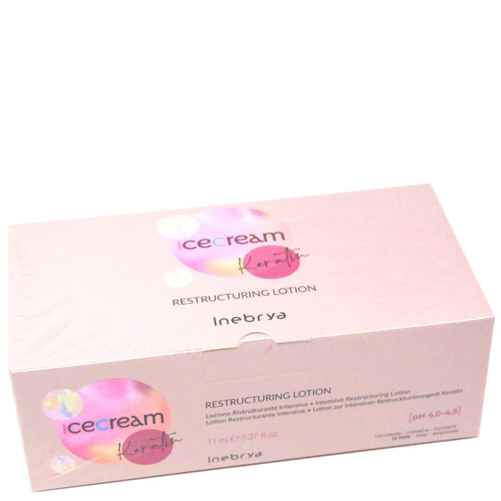 ICE CREAM KERATIN Regenerujące ampułki do włosów z keratyną