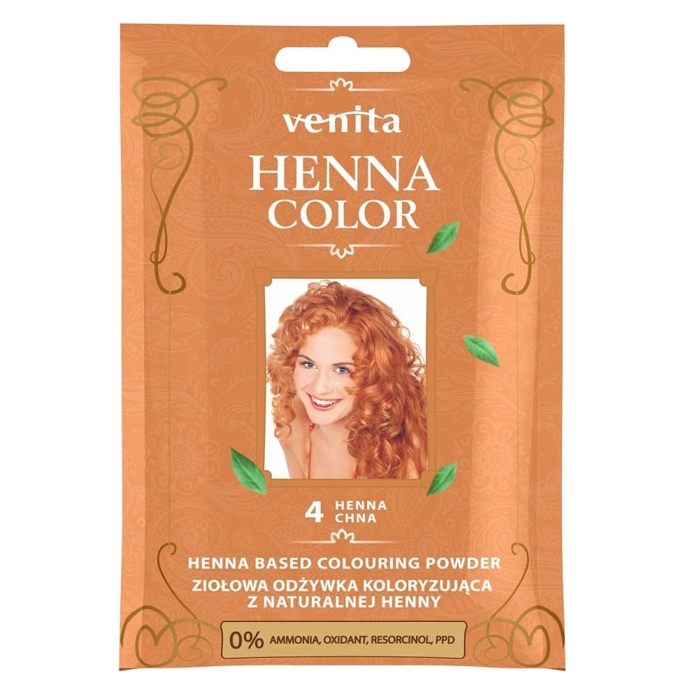 Henna Color Ziołowa odżywka koloryzująca z henną do włosów - 4 Henna