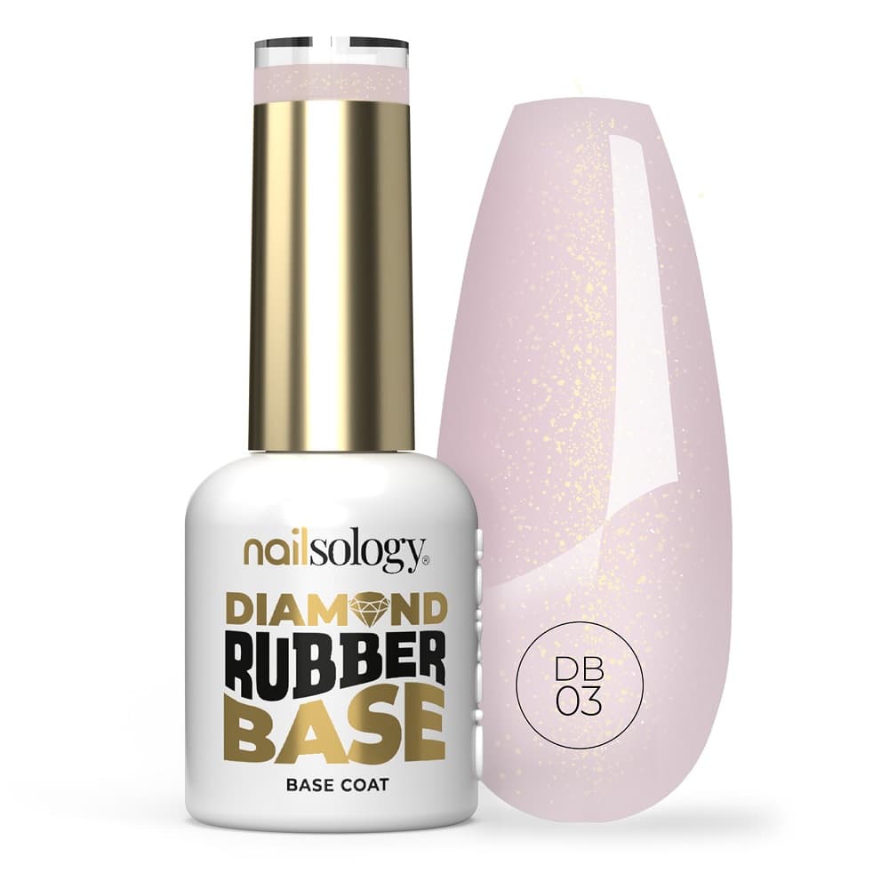 Nailsology Diamond Rubber Base baza hybrydowa DB03 Rosy Girl
