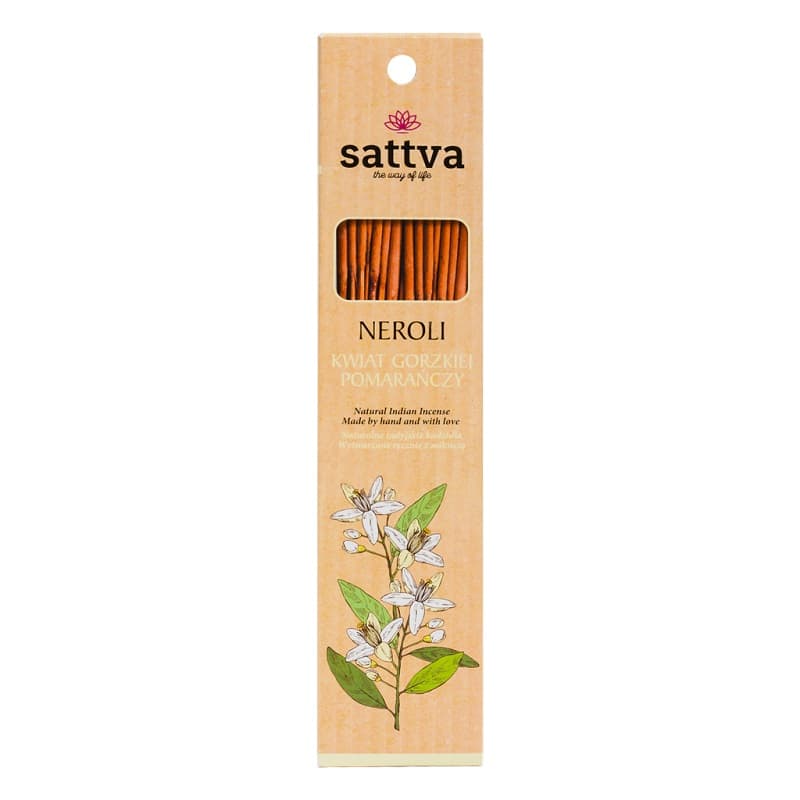 Sattva Naturalne indyjskie kadzidło - Neroli Kwiat gorzkiej pomarańczy