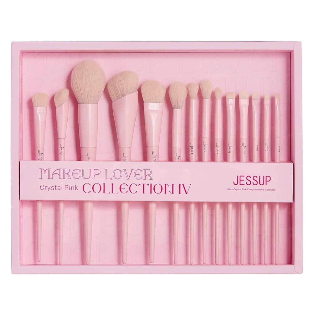 Makeup Lover Crystal Pink Collection IV zestaw pędzli do makijażu T495
