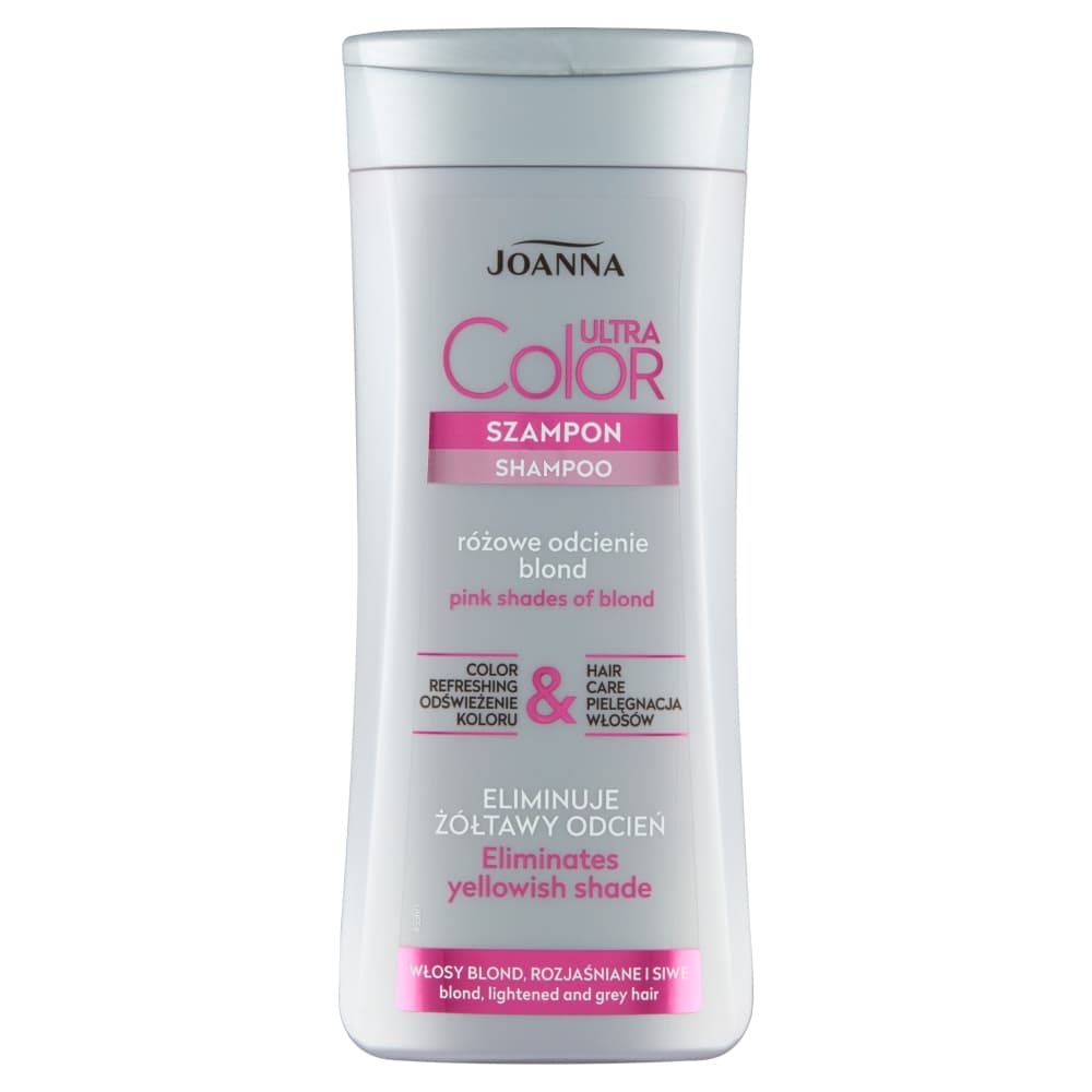 Ultra Color - Anti-yellow Effect Shampoo - Szampon do włosów dający odcień różowego blondu - Neutralizuje żółte refleksy -