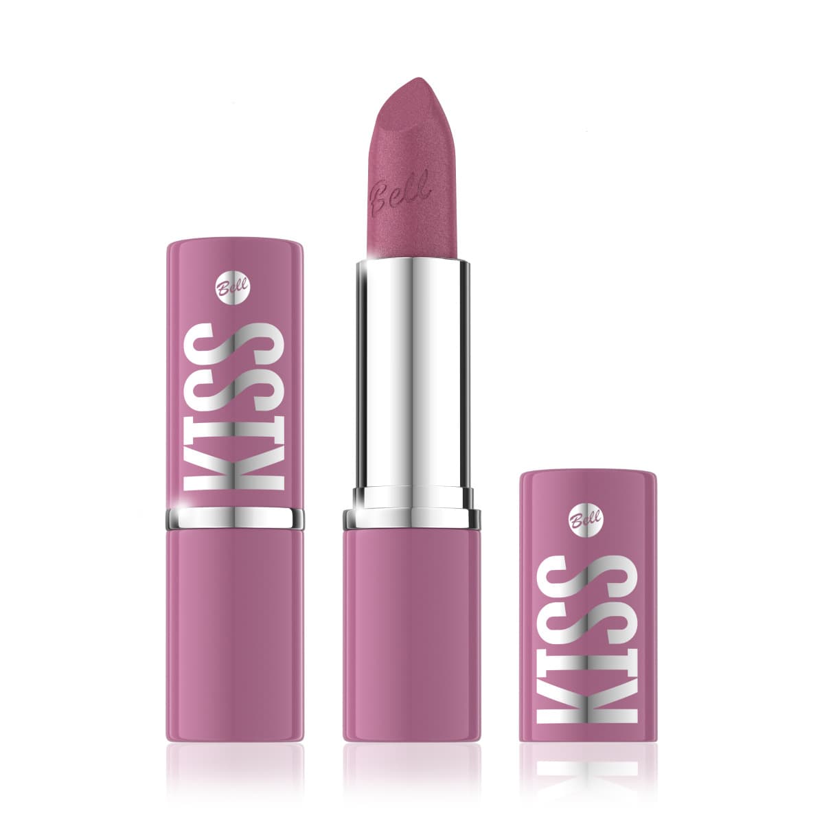 Kiss Lipstick 04 Błyszcząca pomadka do ust