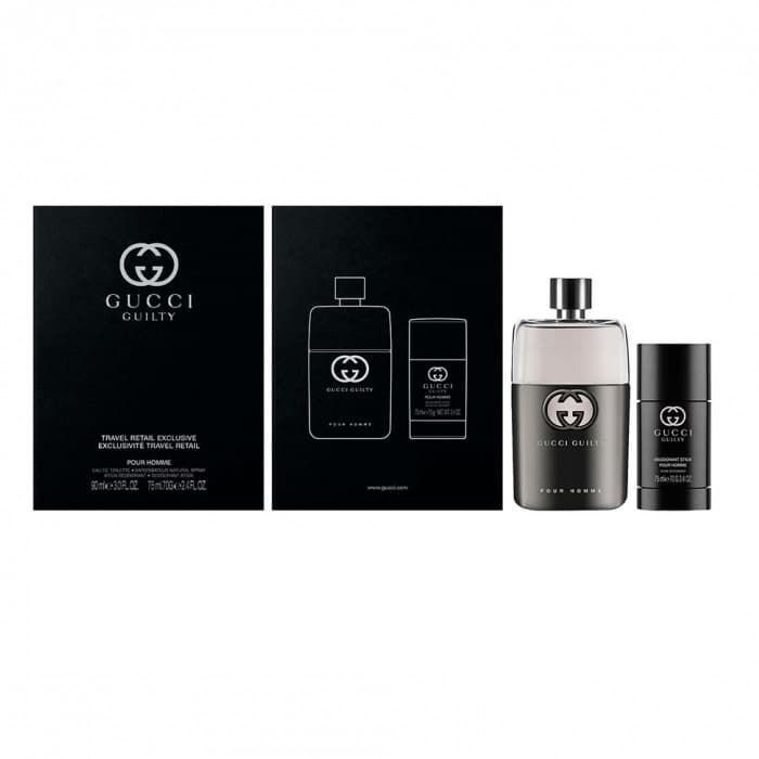 Gucci Guilty Pour Homme zestaw woda toaletowa spray + dezodorant sztyft (M)