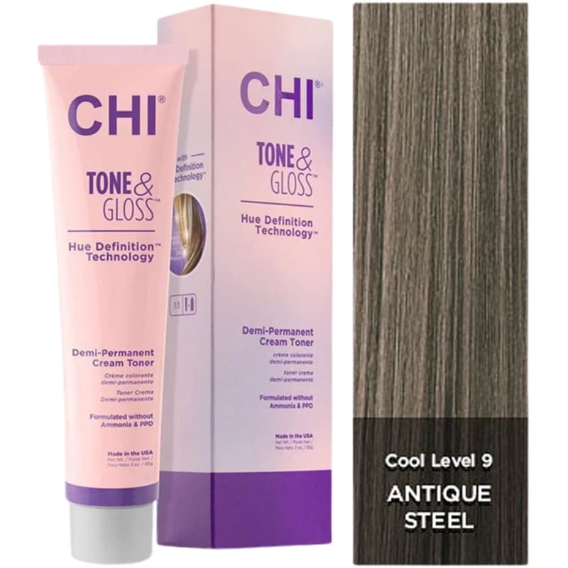 Tone & Gloss, toner do włosów, Antique Steel