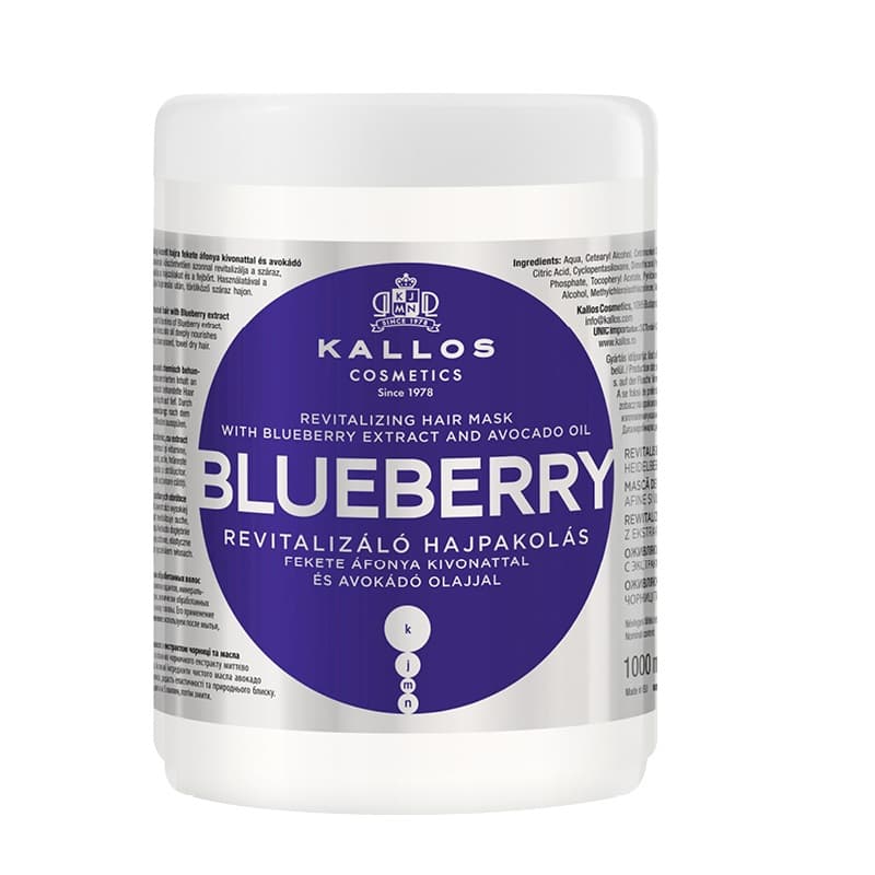 KJMN Blueberry rewitalizująca maska do włosów z ekstraktem jagód