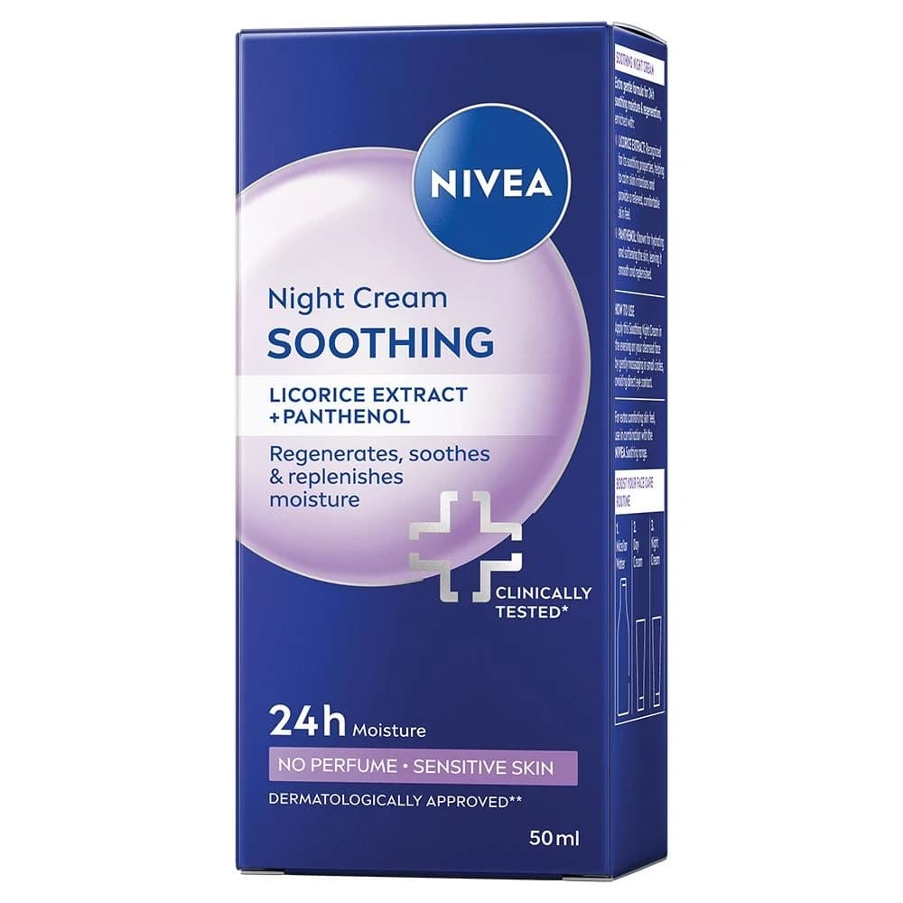 Soothing - Night Cream - Kojący krem do twarzy na noc -
