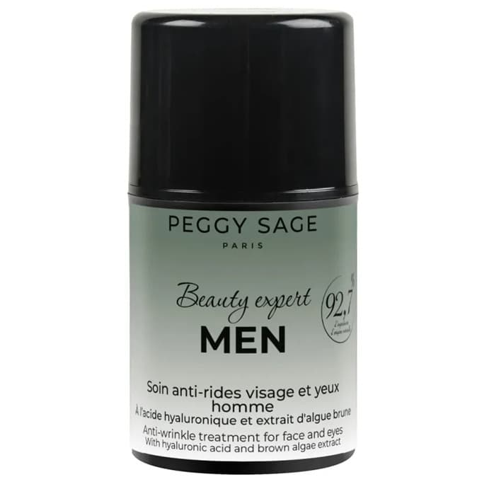 Beauty Expert Men, krem przeciwzmarszczkowy do twarzy i oczu dla mężczyzn z kwasem hialuronowym i ekstraktem z alg brunatnych