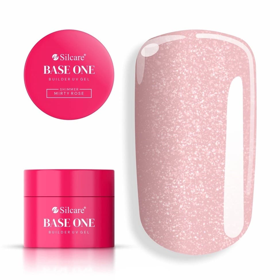 Żel UV Base One Shimmer Misty Rose