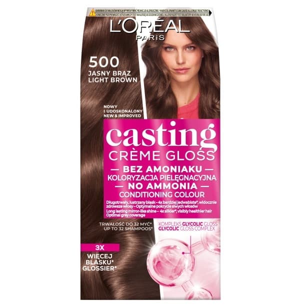 Paris Casting Crème Gloss koloryzacja 500 Jasny Brąz