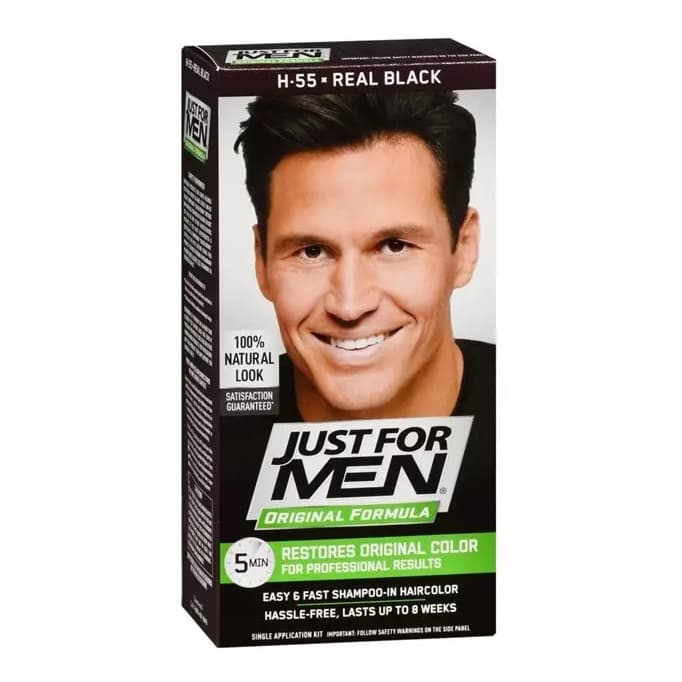 For Men, szampon koloryzujący, naturalna czerń H-55