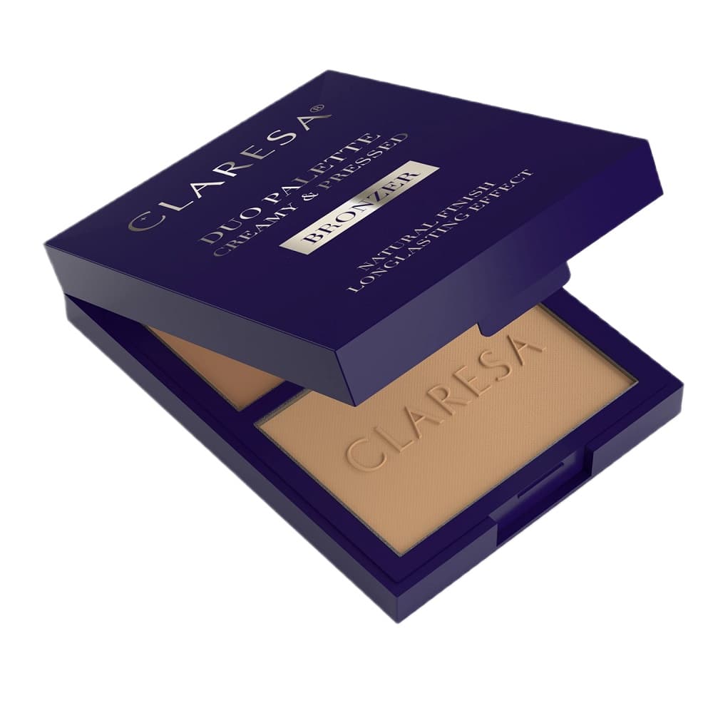 Duo Palette Creamy&Pressed Paleta do konturowania kremowo-pudrowa - 01 More Sculpted