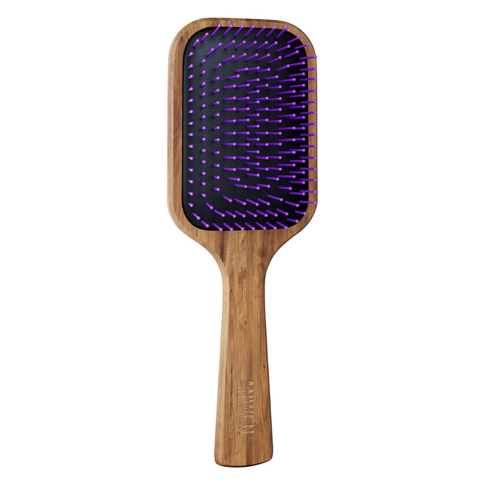 Hairbrush Drewniana szczotka do włosów Fioletowa