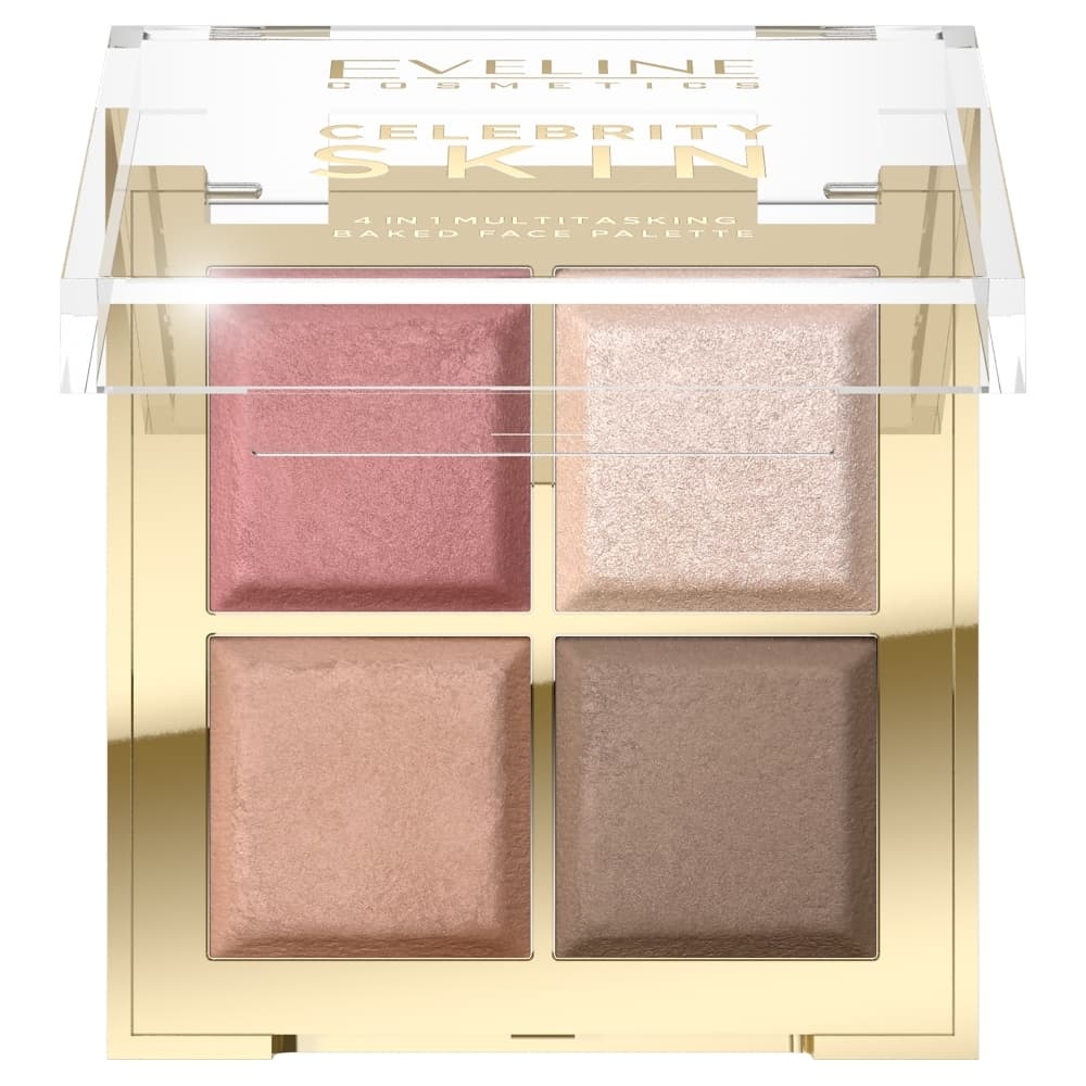 Eveline Celebrity Skin 4 w 1 wypiekana paleta do konturowania