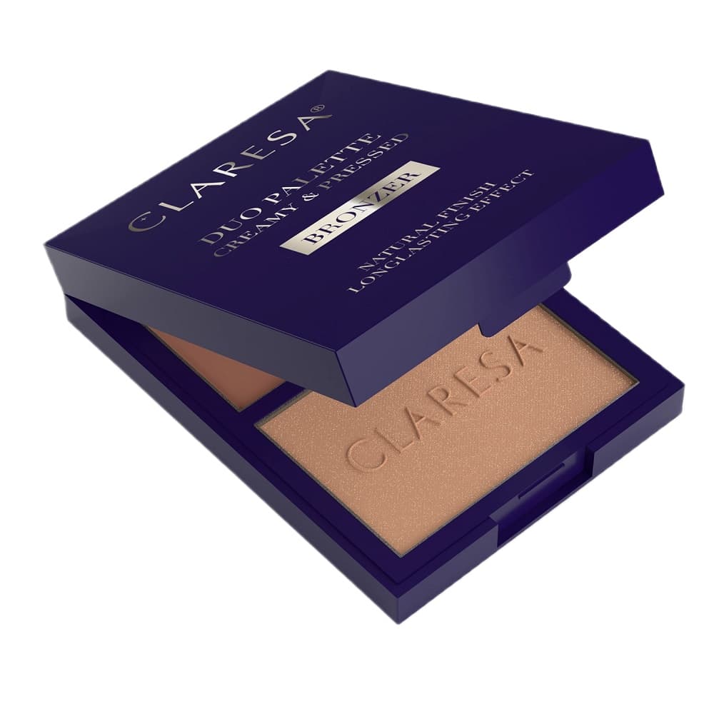 Duo Palette Creamy&Pressed Paleta do konturowania kremowo-pudrowa - 02 Sun Tropez