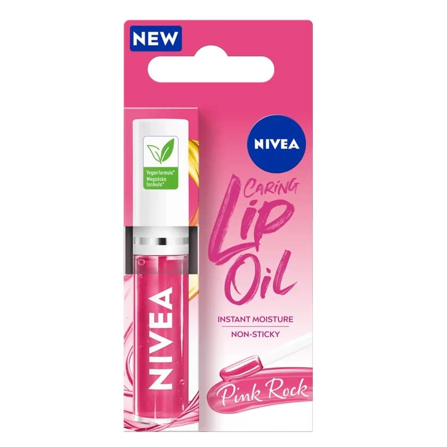 Caring Lip Oil pielęgnujący olejek do ust Pink Rock