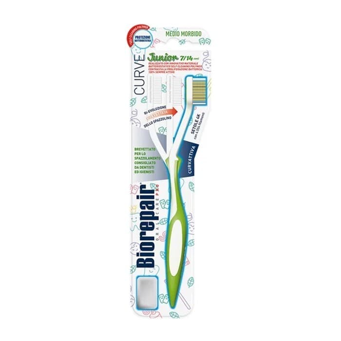 Curve Junior zakrzywiona szczoteczka do zębów medium 7-14 lat