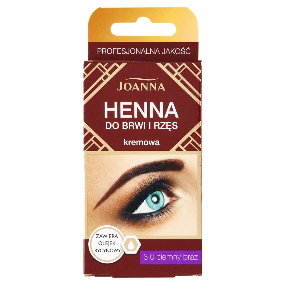 Kremowa henna do brwi i rzęs - 3.0 Ciemny Brąz