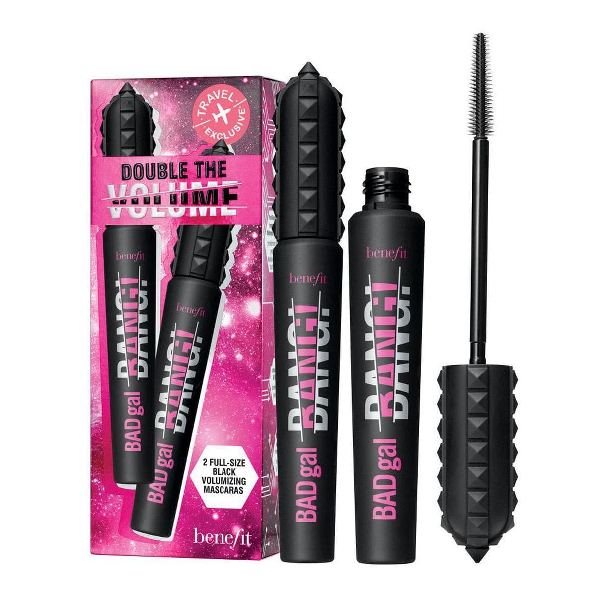 Double The Volume Travel Set zestaw pogrubiający tusz do rzęs Black