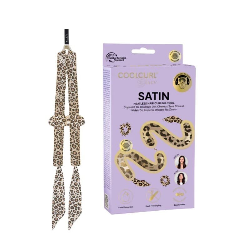 Coolcurl Satin wałek do kręcenia włosów na zimno Cheetah