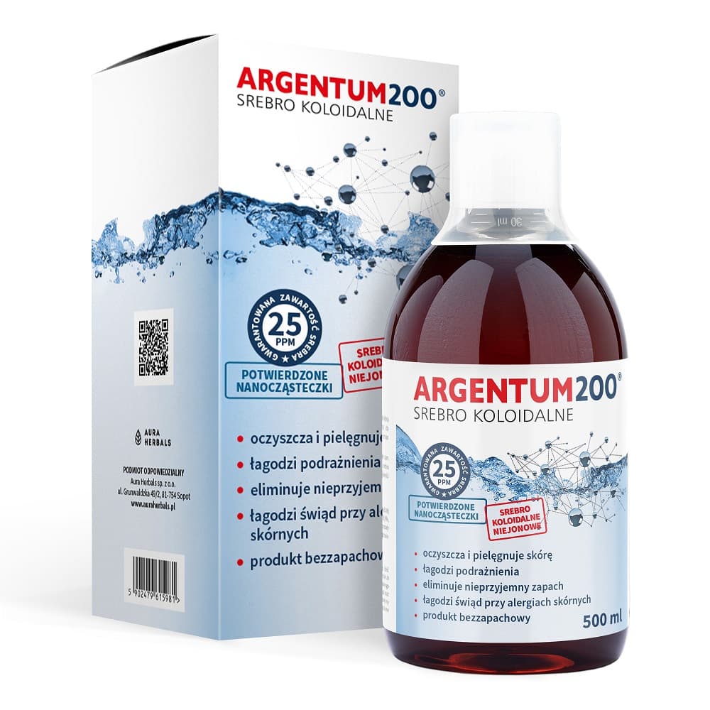 Argentum200 Srebro Koloidalne 25ppm tonik