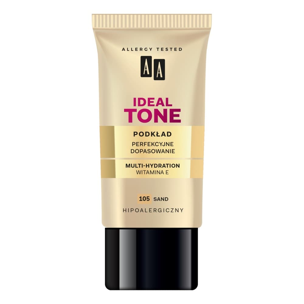 IDEAL TONE Foundation - Nawilżający podkład dopasowujący się do skóry - - 105 Sand