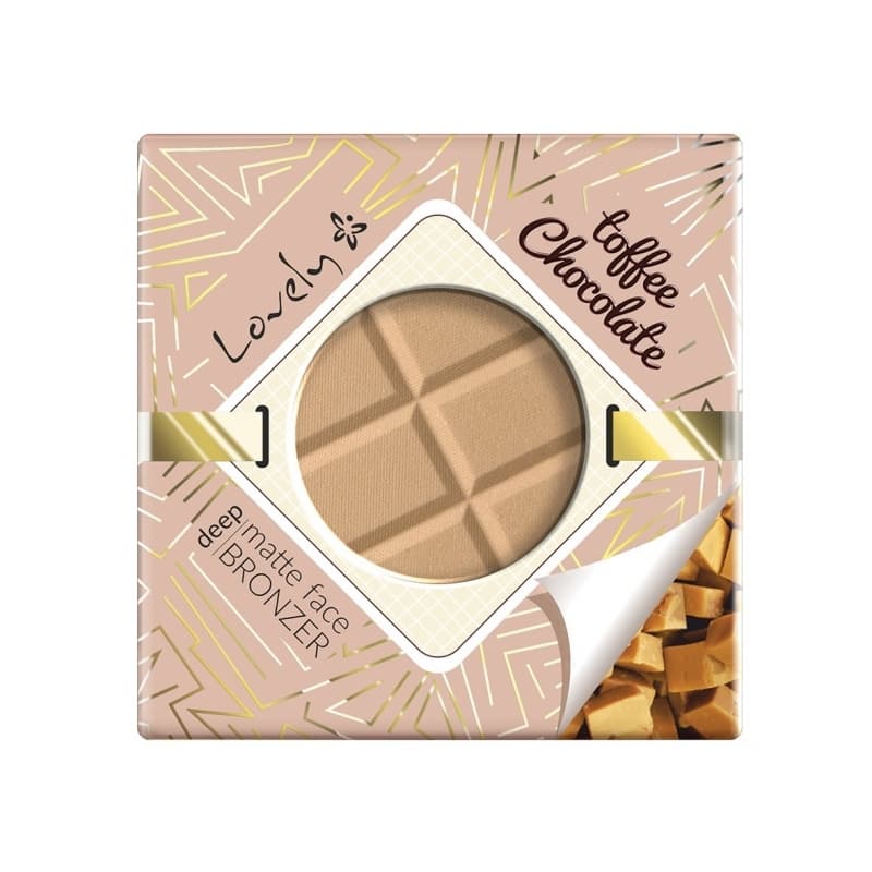 Matte Face Bronzer Czekoladowy matowy puder brązujący do twarzy i ciała - Toffee Chocolate