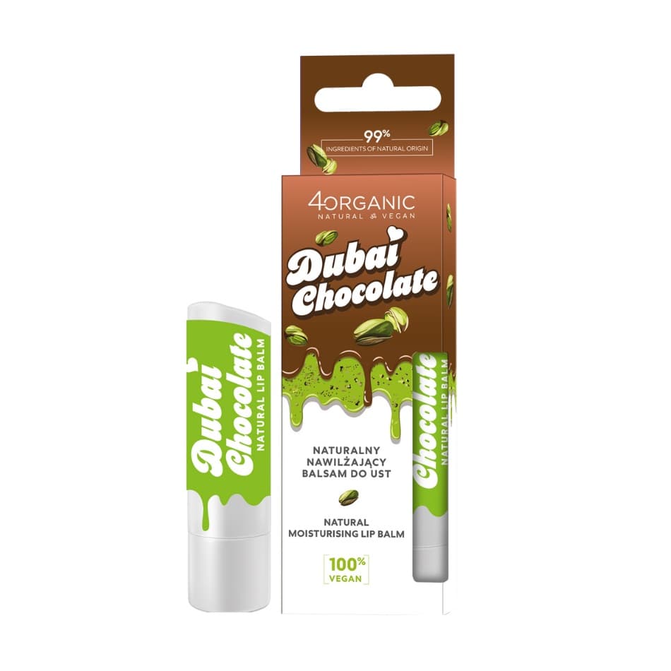 Naturalny nawilżający balsam do ust Dubajska czekolada