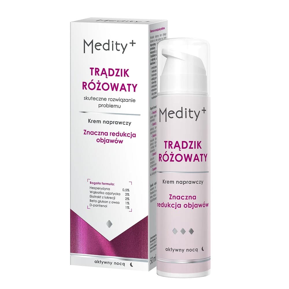 Trądzik Różowaty Krem naprawczy na noc Rosacea